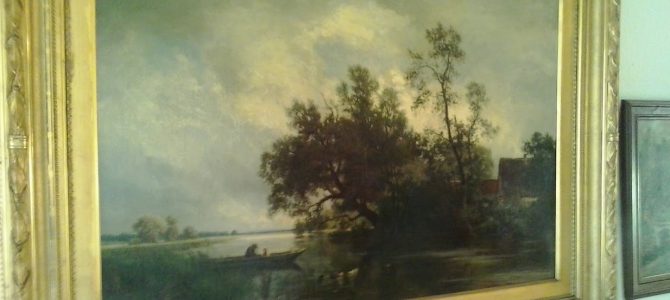 Gemälde von P. Roth (1894) Landschaft