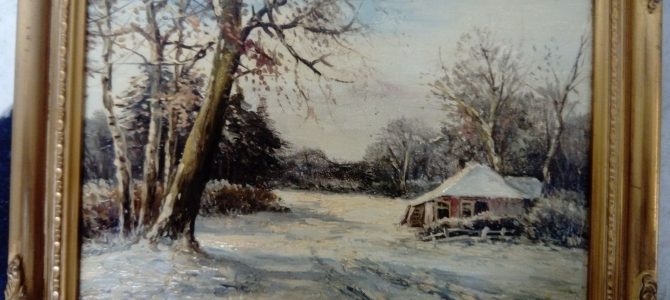 Neuerwerb: Gemälde „Winterlandschaft“